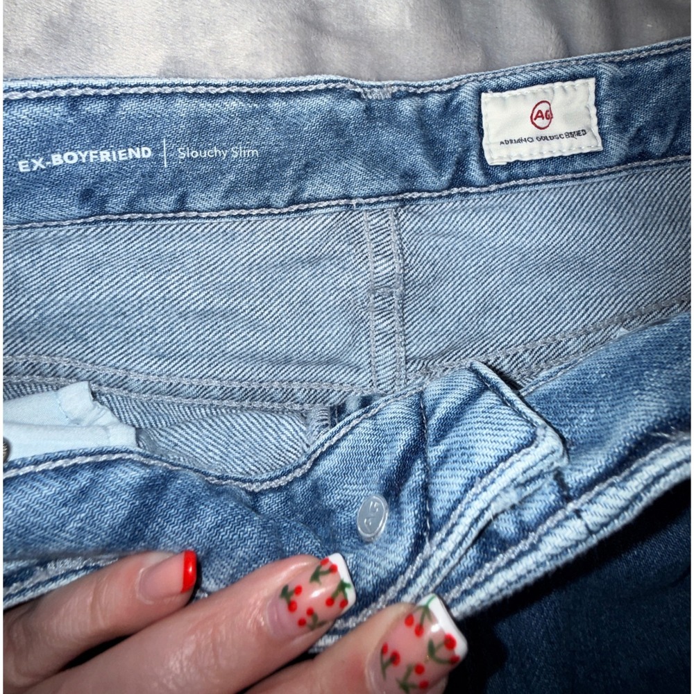AG Adriano Goldschmied Ex-Boyfriend Slouchy Slim Blue Jeans Size 29 - Picture 3 of 11